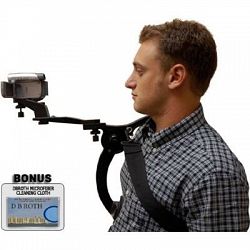 Hands Free Camcorder Shoulder Stabilizer With Carrying Case For The Sony HDR-AX2000 AVCHD Camcorder
