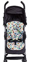 Baby Elephant Ears 3 Piece Stroller Set ~ Seat Liner, Support Pillow & Strap Covers (Blue Elephant)