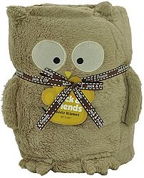 Jack and Friends Cuddly Animal Baby Plush Owl Blanket