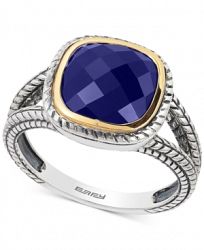 Effy Lapis Lazuli Ring (2-3/4 ct. t. w. ) in Sterling Silver & 18k Gold