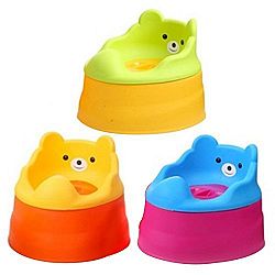 Potty (Yellow\Green) bear training for boys and girls Sealed Detatchable Durable Baby friendly porta baby toilet