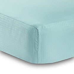 BreathableBaby Solid Fitted Crib Sheet, Seafoam