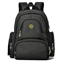 Diaper Bag Waterproofing Oxford Fabrics - Abonnylv Baby 16 Pockets Waterproof Travel Backpack Diaper Bag(Black)