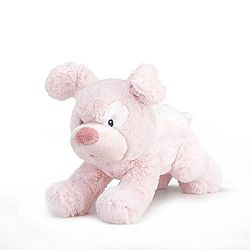 DEMDACO Plush Toy, Pink Dog, Small