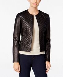 Cole Haan Quilted Leather Jacket