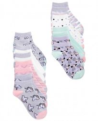 8-Pk. Fun No-Show Socks, Little Girls & Big Girls, Created for Macy's