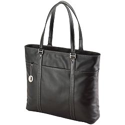 Mobile Edge 15"-17.3" Notebook Ultra Tote (black Leather) - Mobile Edge 15"-17.3" Notebook Ultra Tote (black Leather)