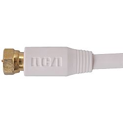Rca Rg6 Coaxial Cable (6ft; White) - Rca Rg6 Coaxial Cable (6ft; White)