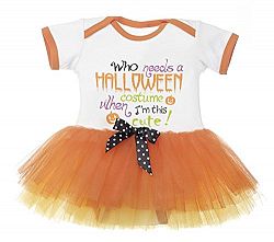 Tutu Cute Diaper Shirt Tutu - Who needs a Halloween Costume When I'm this Cute