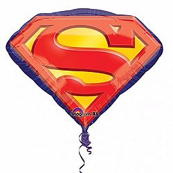 Anagram Superman Emblem Supershape Balloon (One Size) (Red/Blue/Yellow)
