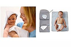 Shnuggle Bundle - Bumgo Changing Wrap and Hooded Wrap Towel - 2 Items Supplied (Dispatched From UK)
