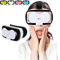 TSANGLIGHT Mini VR Glasses, 3D Virtual Reality Headset for Movies Games for iPhone 7 Plus 6 6S Plus Samsung Galaxy S7 Edge S6 S5 A5 A7 Moto LG HTC & More 4.7-6.0" Cellphones for Kids & Adults - White