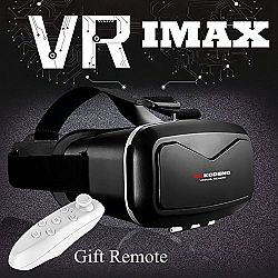 3D Virtual Reality Headset, Cellphone VR Headset/Glasses with Remote Controller for iPhone 7 Plus 6 6S Plus Samsung Galaxy S8 S7 S6 Edge S5 Note 5/4/3 HTC LG Sony MOTO etc 4.0-6.0” IOS/Android Phones