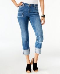 I. n. c. Patchwork Boyfriend Jeans, Created for Macy's