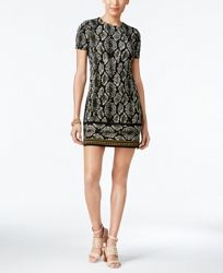 Michael Michael Kors Petite Printed Fit & Flare Dress, a Macy's Exclusive Style
