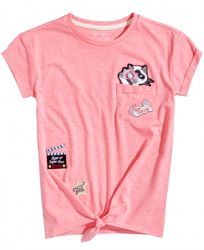 Jessica Simpson Olivia Patches Pocket T-Shirt, Big Girls (7-16)