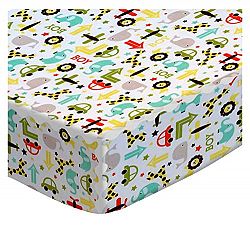 SheetWorld Fitted Sheet (Fits BabyBjorn Travel Crib Light) - Cars & Animals - Made In USA - 24 inches x 42 inches (61 cm x 106.7 cm)