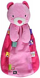 Taggies Cat Plush Baby Security Blanket, Pink
