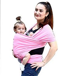 Baby Wrap Sling Carrier Breathable Cotton Nursing Baby Wrap Suitable for Newborns to 44 lbs Great Baby Shower Gift for Baby Boys and Girls