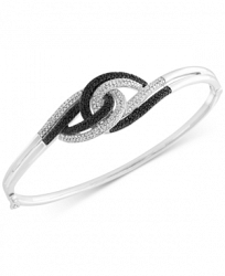 Diamond Swirl Bangle Bracelet (1/2 ct. t. w. ) in Sterling Silver