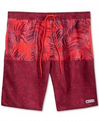Neff Men's Watercolor Palms Floral-Print Hot Tub Board Shorts