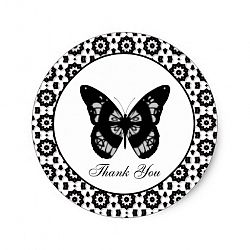 Butterfly: Thank You Sticker