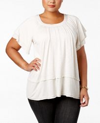 Style & Co Plus Size Off-The-Shoulder Top, Created for Macy's