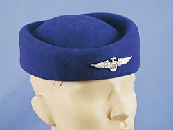 Blue Flight Attendant Hat
