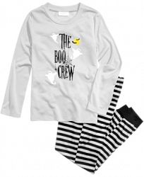 Family Pajamas Boo Crew Knit Pajama Set, Little Boys or Girls (4-7) & Big Boys or Girls (8-16), Created for Macy's