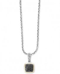 Balissima by Effy Diamond Pave Cluster Pendant Necklace (1/2 ct. t. w. ) in Sterling Silver & 18k Gold