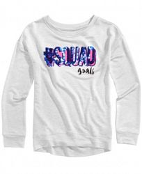 Hero Kids by Epic Threads Sequin & Glitter-Graphic Sweatshirt, Big Girls, Created for Macy's