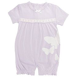 Kushies Baby Girls Rompers, Lilac, 3 Months