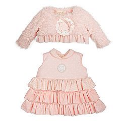 Bunnies By The Bay 10001704 My Purr-ty Sweet Set 2-Piece, Pink, 12 months