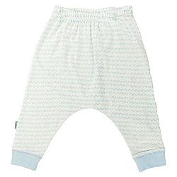 Kushies Baby Boys Harem Pants, Light Blue Print, 9 Months