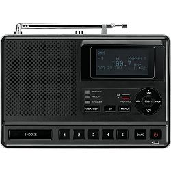Sangean CL-100 Table-Top Weather Hazard Alert Radio BLACK