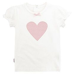 Kushies Baby Girls T-Shirt Short Sleeves, White, 6 Months
