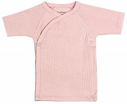 Kushies Baby Everyday Layette Short Sleeve Wrap Tee, Pink, 0 Month, 1 Pack