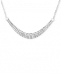 Diamond Five-Row Collar Necklace (1/2 ct. t. w. ) in Sterling Silver