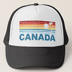 Palm Tree Canada Trucker Hat