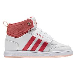 Toddler's Hoops CMF Mid Shoes-Footwear White - Shock Red - Haze Coral