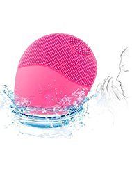 Hmaster Sonic Face Cleanser and Massager Brush Silicone Vibrating Waterproof Shower Facial Cleansing System