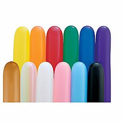 Qualatex 646Q Plain Latex Balloons (Pack of 50) (One Size) (Multicolored)