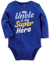 Carter's My Uncle Is My Super Hero Cotton Bodysuit, Baby Boys (0-24 months)
