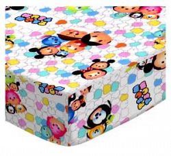 SheetWorld Fitted Pack N Play (Graco Square Playard) Sheet - Tsum Tsum - Made In USA - 36 inches x 36 inches ( 91.4 cm x 91.4 cm)