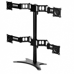 DoubleSight Displays-Quad Monitor Flex Stand