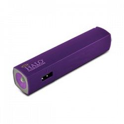 Halo Pocket Power Starlight 3000mAh Power Bank with Flashlight, Purple