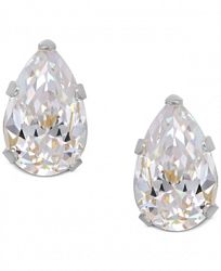 Pear-Cut Cubic Zirconia Stud Earrings in 14k Gold