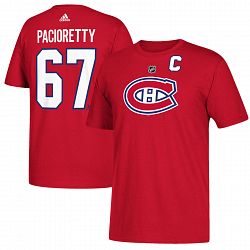 Montreal Canadiens Max Pacioretty Adidas NHL Silver Player Name & Number T-Shirt