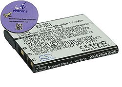 vintrons (TM) Bundle - 630mAh Replacement Battery For SONY Cyber-shot DSC-T110P, Cyber-shot DSC-WX100S, + vintrons Coaster