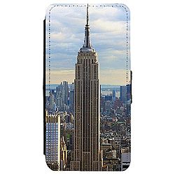 Image Of Empire State Building New York City Apple iPhone 6 Plus / 6S Plus Leather Flip Phone Case